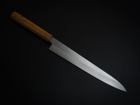 HADO GINSAN SUJIHIKI 240MM SAKURA / CHERRY HANDLE FORGED BY SHOGO YAMATSUKA