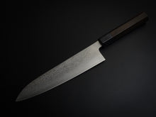 Load image into Gallery viewer, MAKOTO KUROSAKI VG-7 DAMASCUS CHEF KNIFE 210MM EBONY OCTAGONAL HANDLE*
