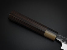 Load image into Gallery viewer, YOSHIHIRO YAUJI SHIROGAMI KUROUCHI HAMMERED SAKIMARU 270MM WENGE WOOD HANDLE
