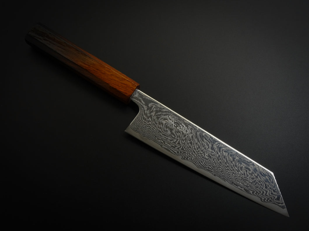 OUL AUS-10 DAMASCUS UZU BUNKA 170MM BURNT OAK HANDLE*