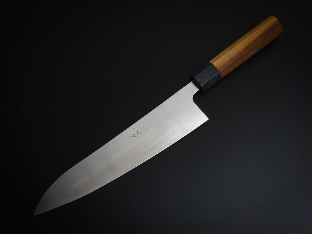 SHUNGO OGATA GINSAN GYUTO 210MM MAPLE WOOD HANDLE*