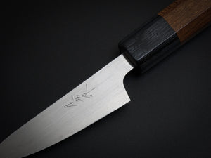SHUNGO OGATA GINSAN PARING KNIFE 80MM MAPLE WOOD HANDLE