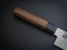 Load image into Gallery viewer, KICHIJI 45 LAYER HAMMERED DAMASCUS SANTOKU 180MM ROSEWOOD HANDLE
