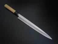 HITOHIRA KIKUCHIYO MANZO GINSAN / SILVER 3 YANAGIBA 300MM MAGNOLIA WOOD HANDLE