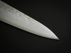 TAKAMURA CHROMAX HAMMERED PETTY KNIFE BROWN PAKKA WOOD HANDLE 130MM*