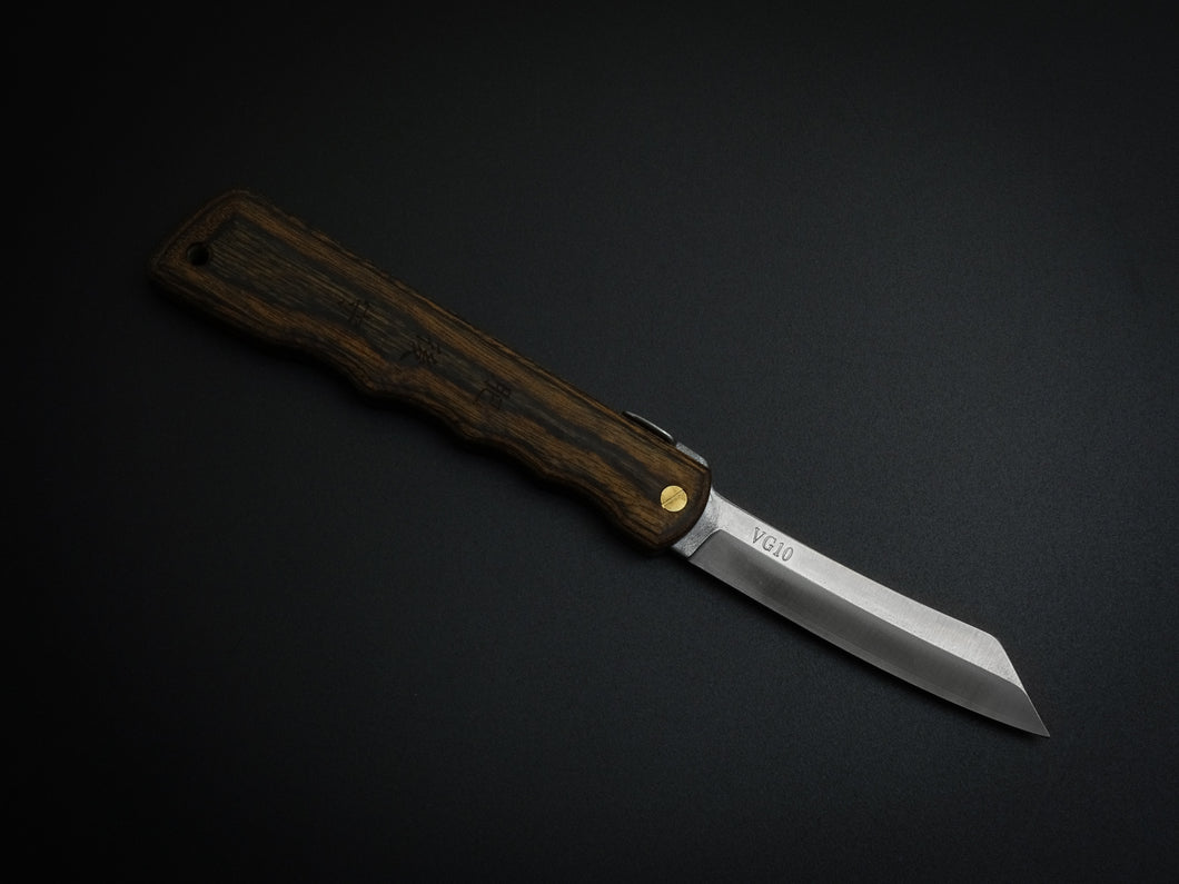 HIGONOKAMI WOODY VG-10 CRAFT KNIFE 110MM KURUMI